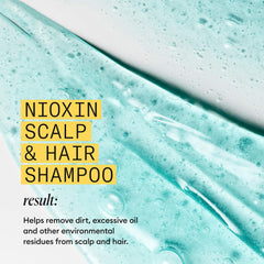 NIOXIN in-shower use demonstrating application and rinse benefits