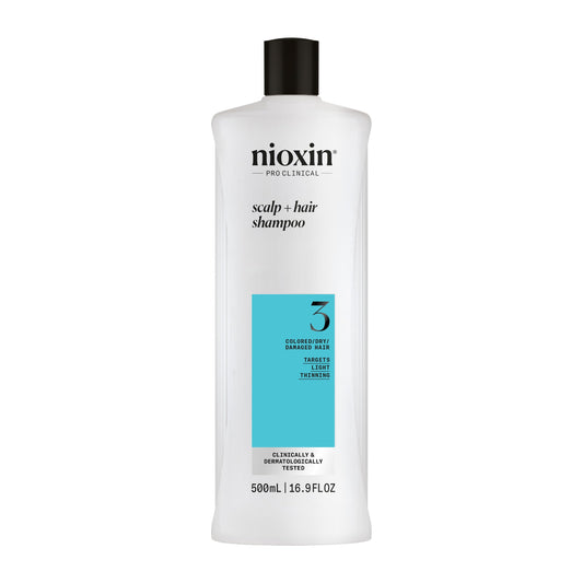 NIOXIN front bottle view showing product for thicker, fuller-looking hair