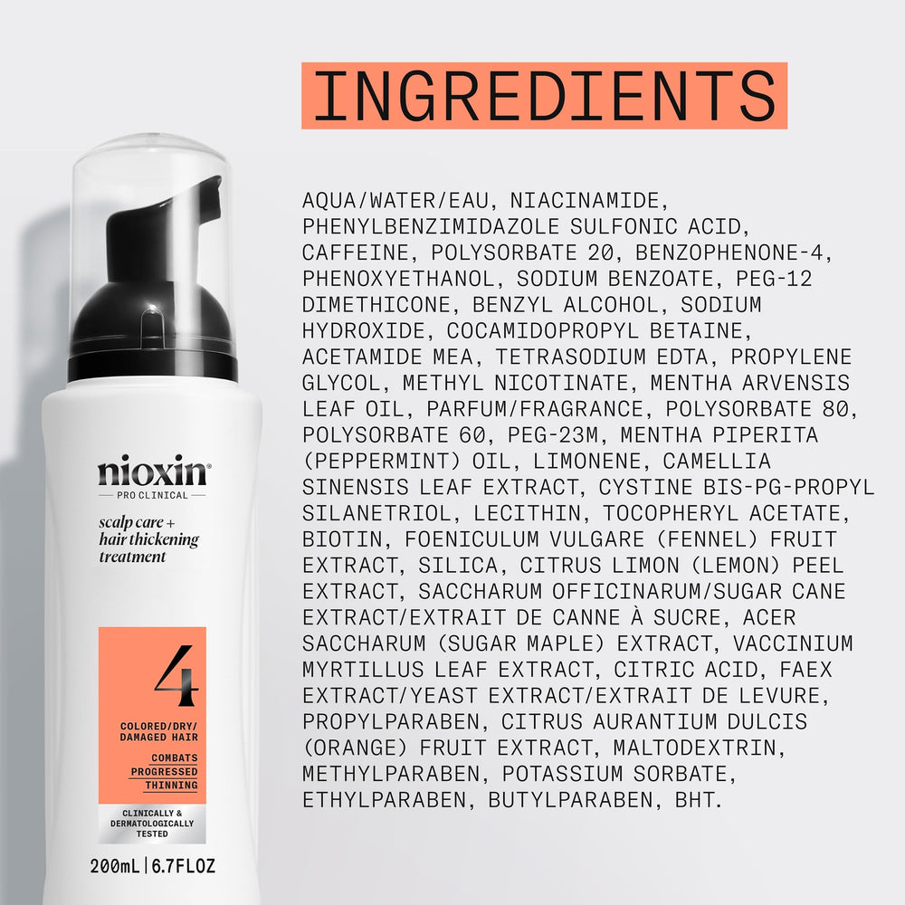 NIOXIN on bathroom counter lifestyle shot showing everyday routine use