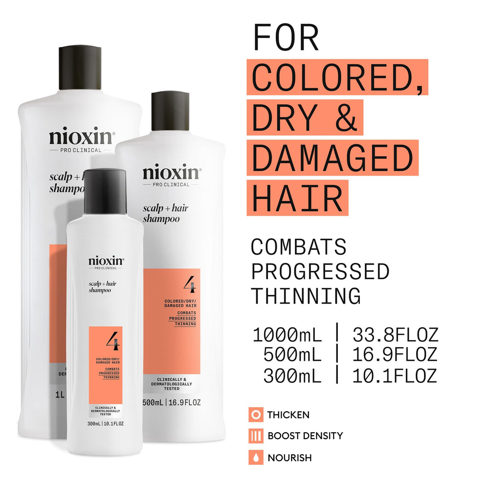 Nioxin shampoo lather texture on hair demonstrating gentle deep-clean benefit