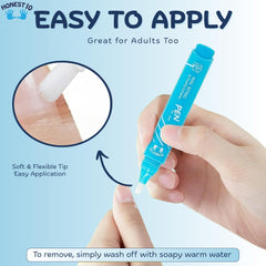 Nipit Honest10 label close-up showing pediatrician-approved and USA-made benefit