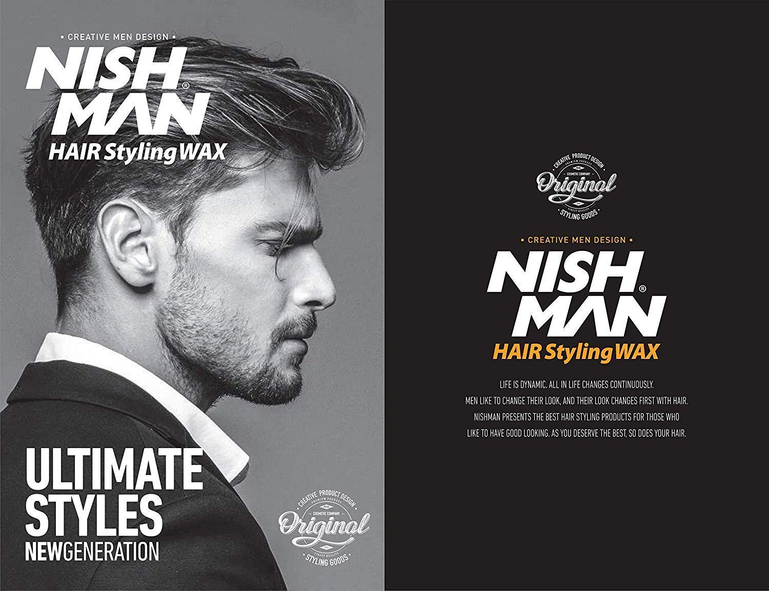 Nishman wax on hands ready to apply, demonstrating non-greasy spread