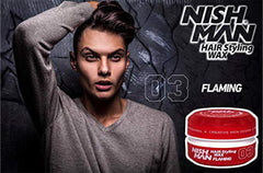 Nishman label showing flaming strawberry scent and 150 ml volume