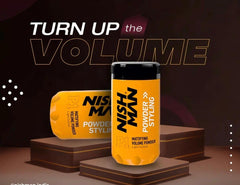 nishman powder texture close-up showing fine mattifying particles for volume