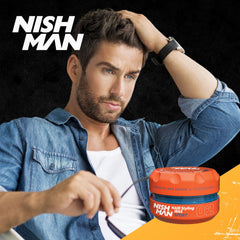 nishman product on fingers showing simple application and restyling benefit
