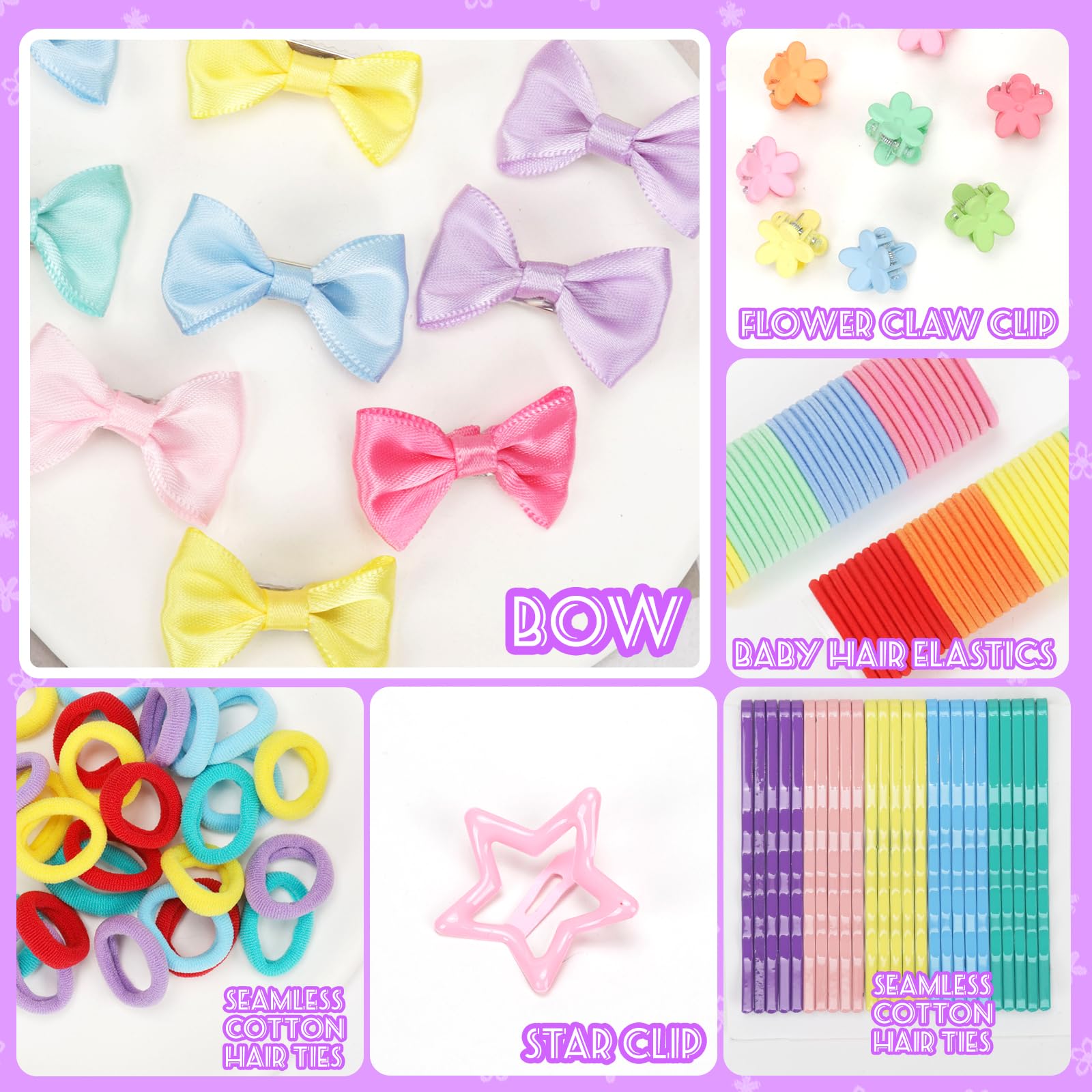 Nitelemn assorted elastic bands spread showing color variety and secure hold
