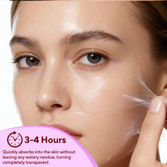 Nityrliv mask applied on model demonstrating snug facial fit