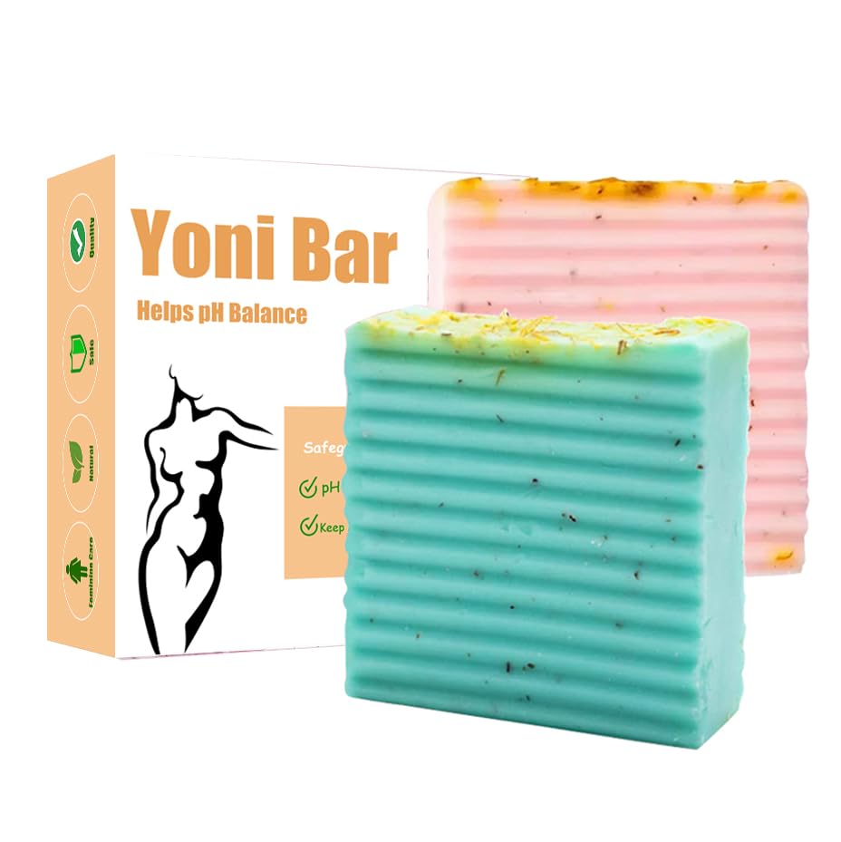 Niubaibai front packaging showing twin natural yoni bar soap for convenience