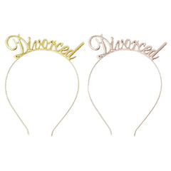 niumanery gold headband contrasts with dark hair for bold visual impact