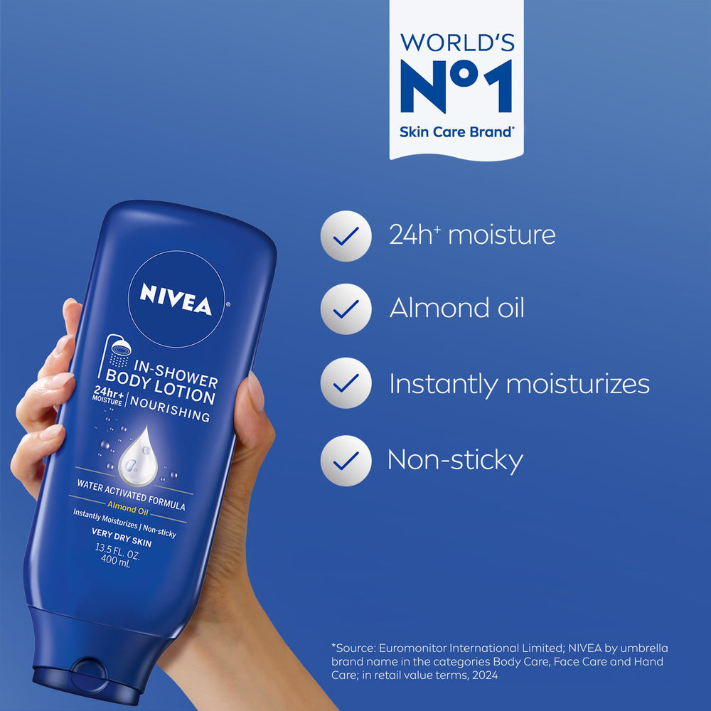 NIVEA almond oil close-up highlighting natural moisturizing benefit