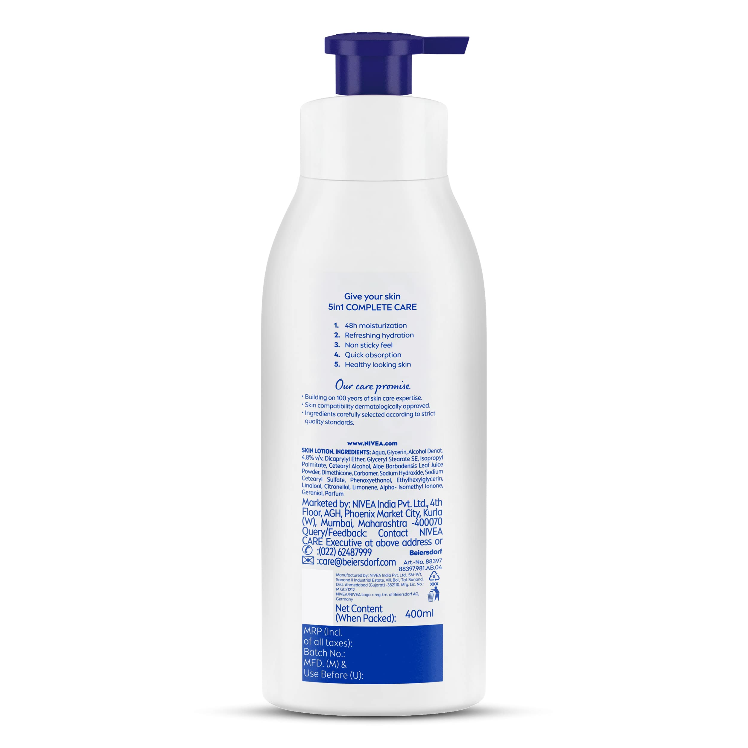 NIVEA aloe hydration bottle in bathroom setting showing everyday routine and practical use