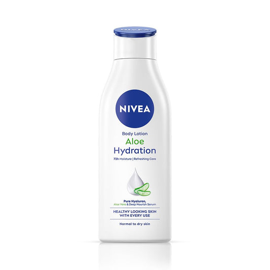 NIVEA front packaging 200ml showing product benefit of quick hydration