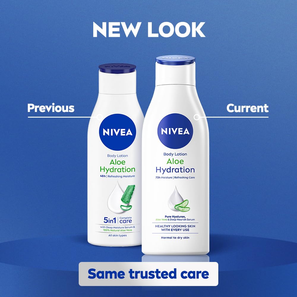 NIVEA Aloe Vera extract close-up indicating soothing, refreshing benefit