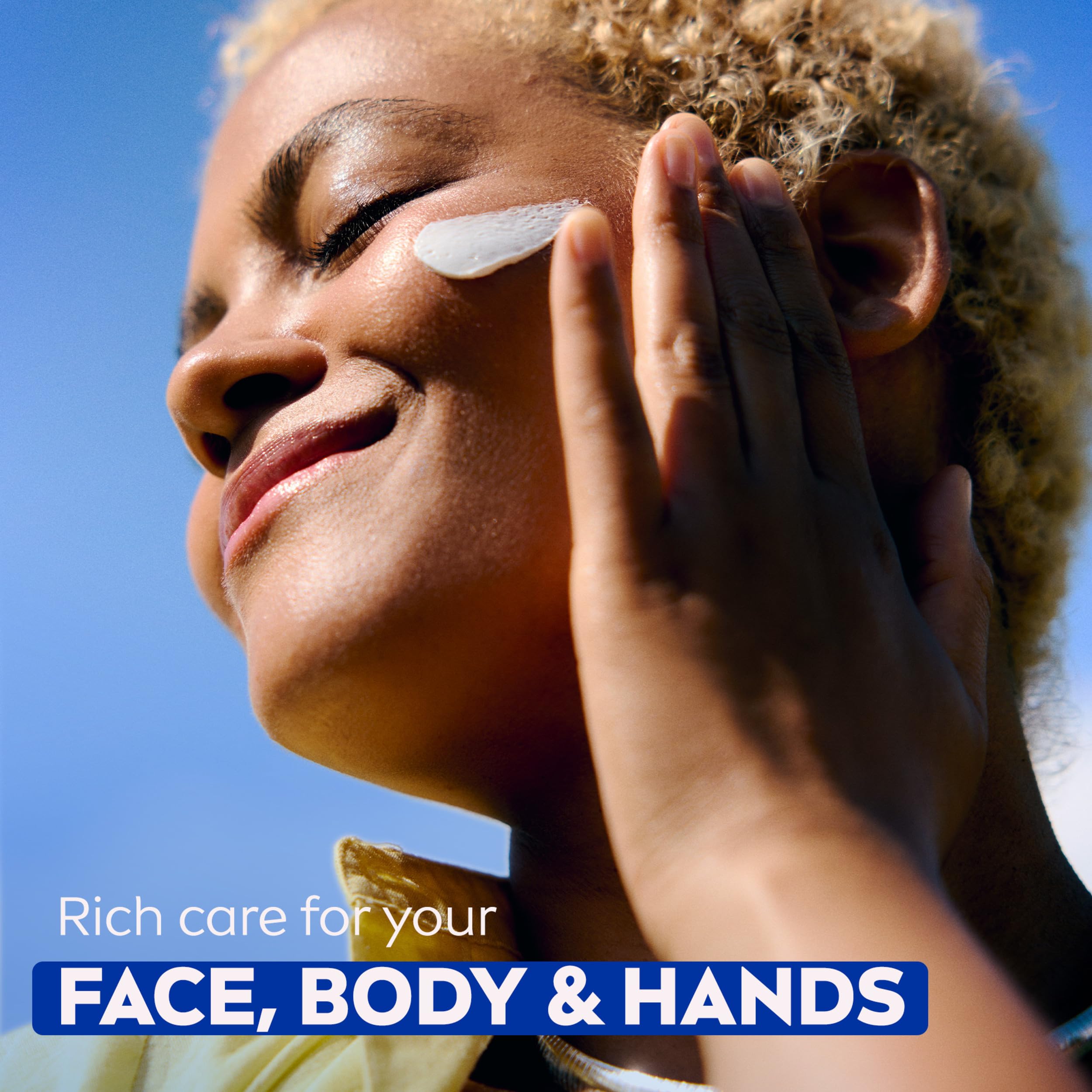 NIVEA tin on bathroom shelf as everyday moisturizer and easy-access benefit