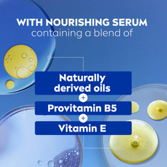 NIVEA botanical oils display representing naturally derived nourishment