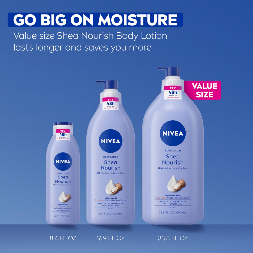 NIVEA bottle with recycled plastic icon conveying eco benefit