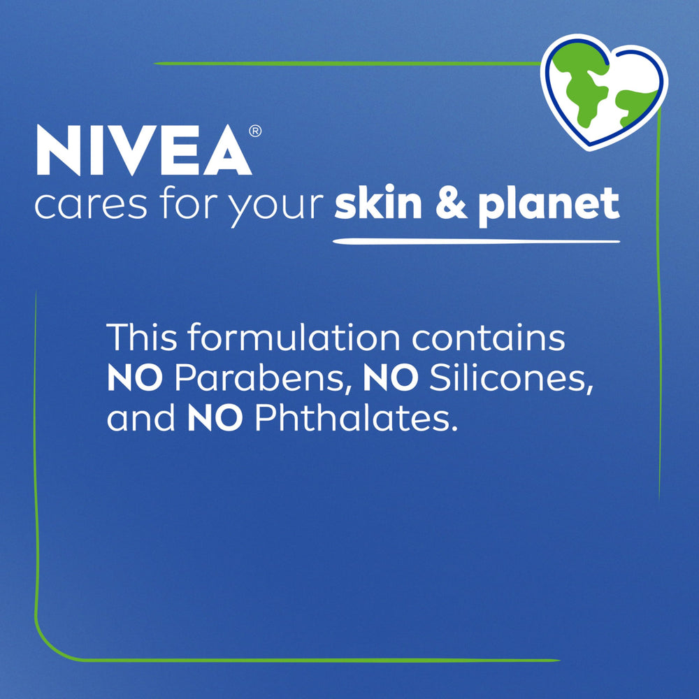 NIVEA cream on bathroom counter as part of daily skincare routine