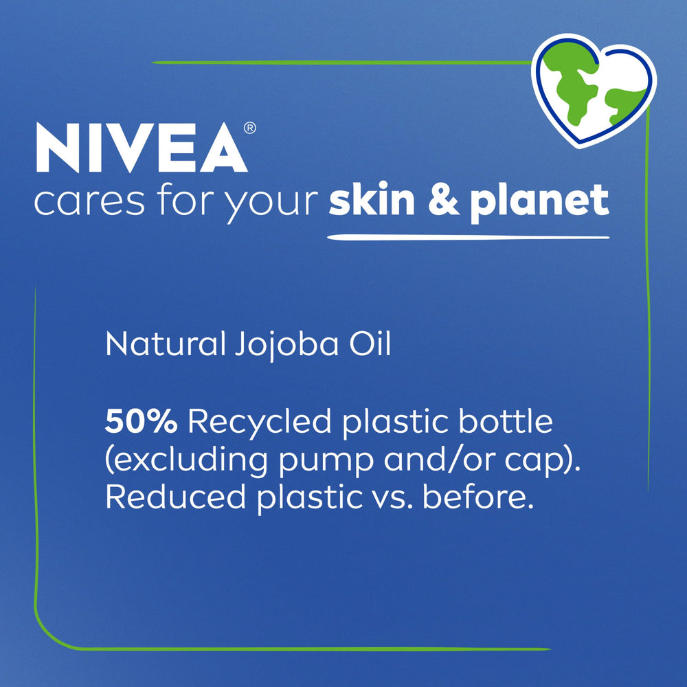 NIVEA pump dispensing lotion to show convenient mess-free use