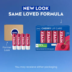 NIVEA cherry stick extended detail displaying smooth glide benefit