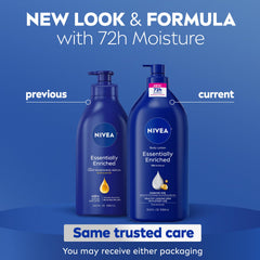 NIVEA lotion texture close-up highlighting smooth non-greasy finish