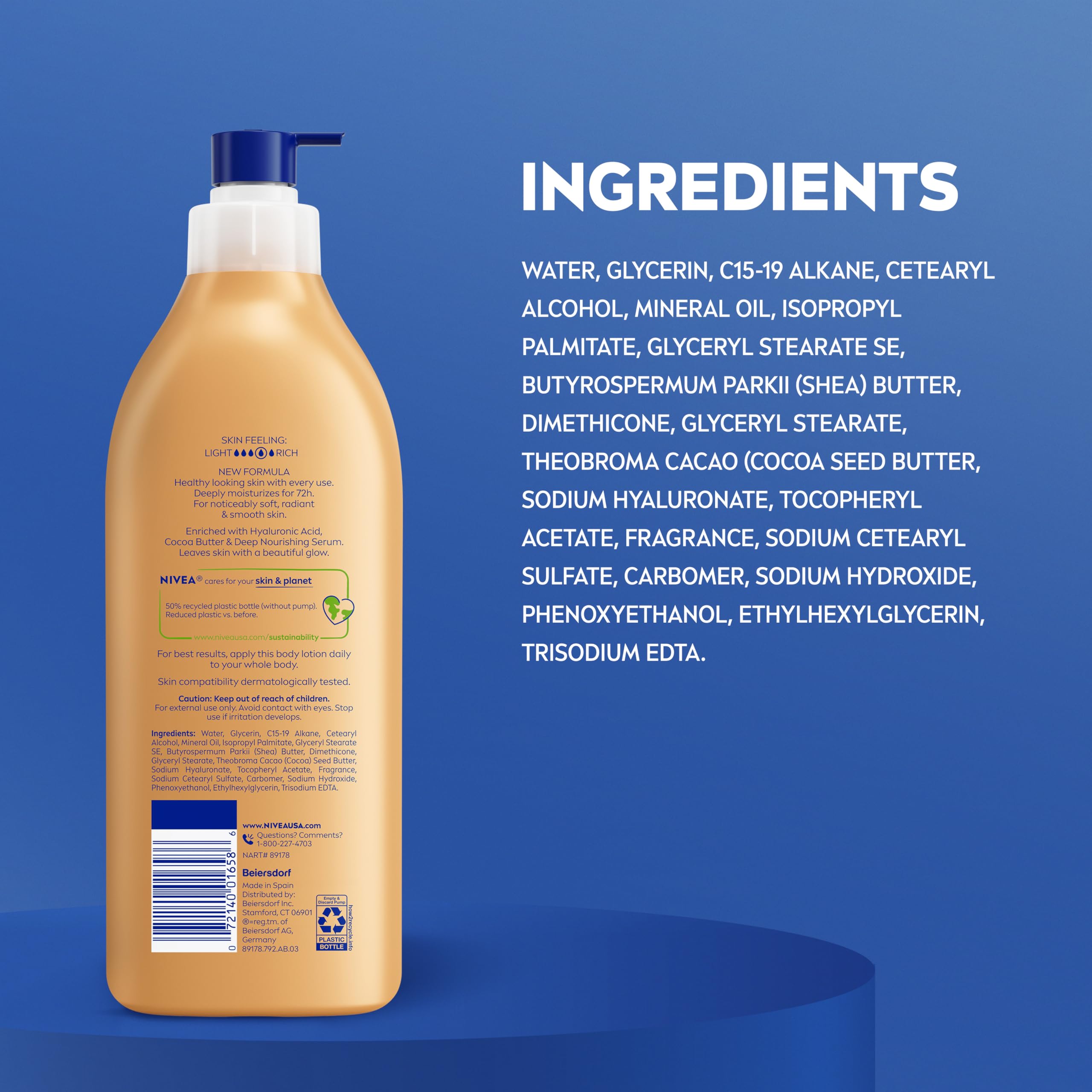 NIVEA in bathroom routine setting suggesting convenient everyday use