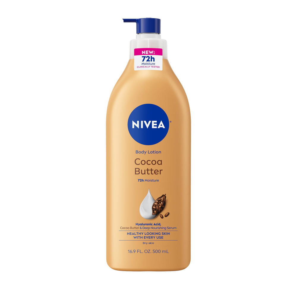 NIVEA front pump bottle showing size and label for confident purchase
