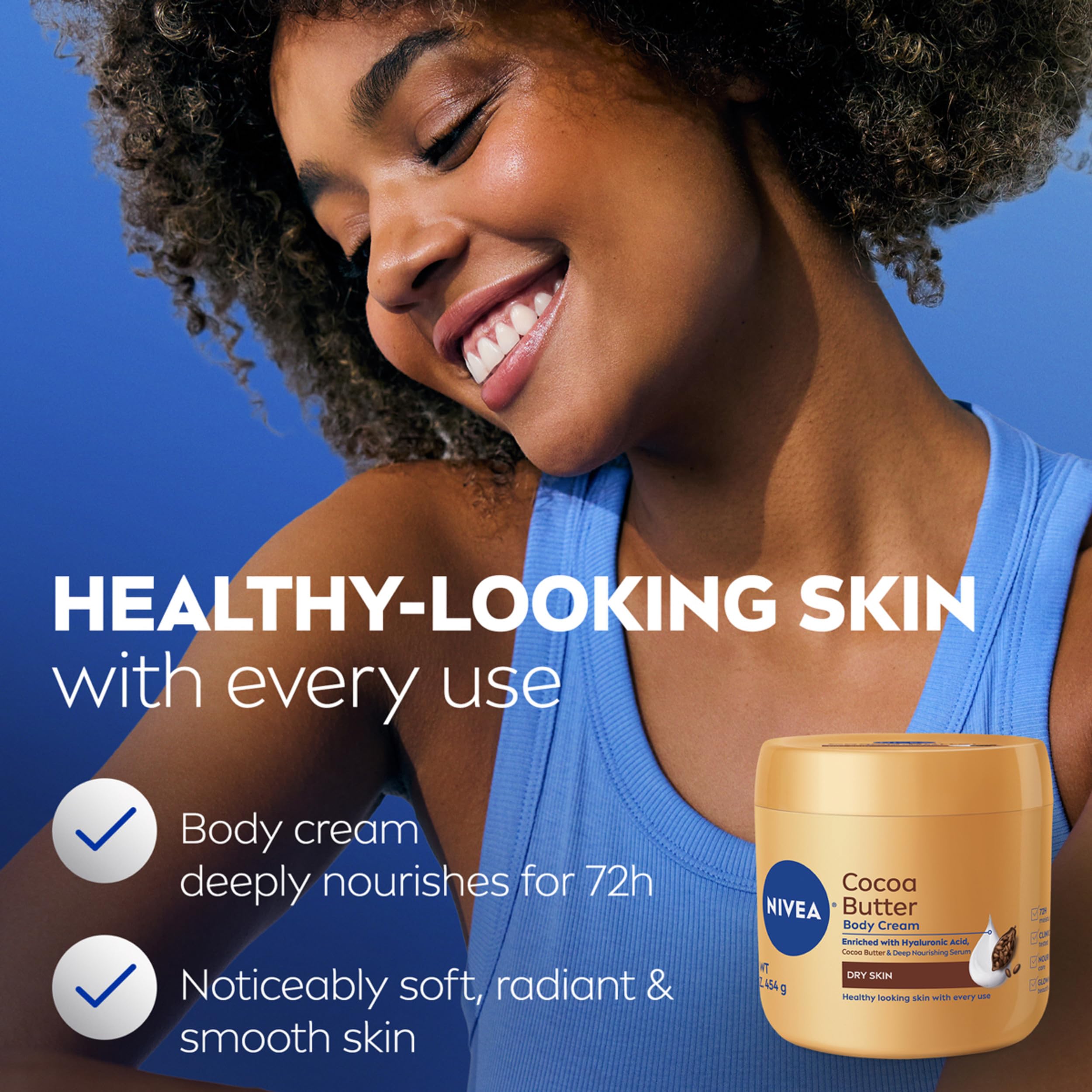 NIVEA used on hands demonstrating fast-absorbing hydration benefit