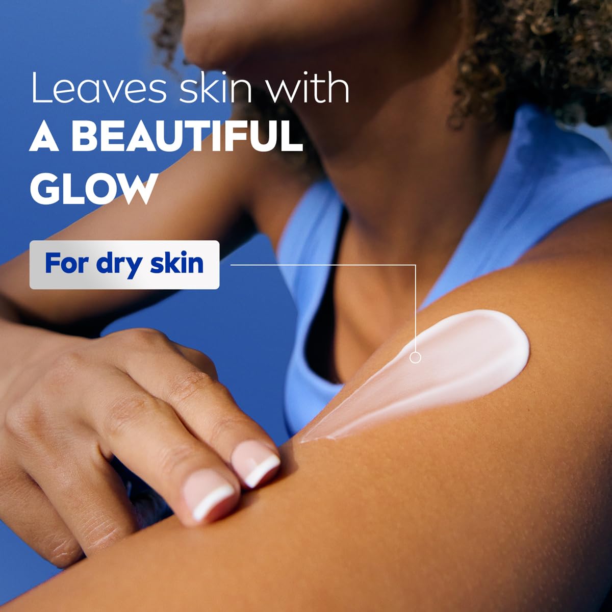 large NIVEA bottle placed on bathroom counter for daily routine simplicity