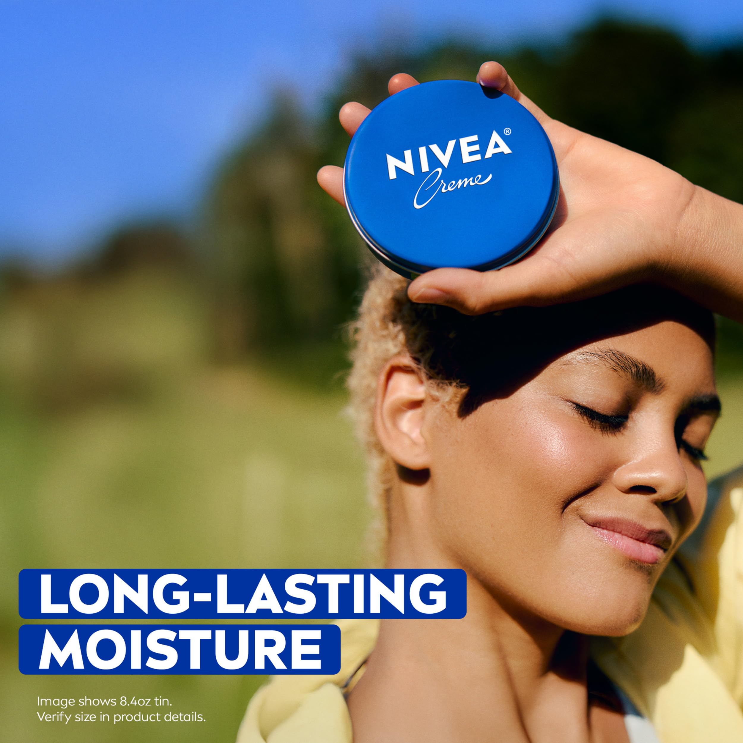 close-up swirl of NIVEA cream emphasizing thick emollient benefit
