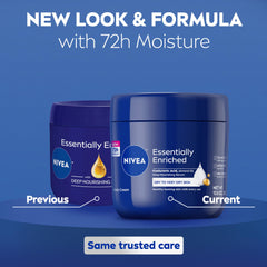 NIVEA close-up cream texture highlighting quick absorption benefit