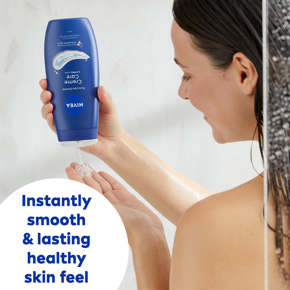 NIVEA pump top close-up for controlled dispensing and mess-free use