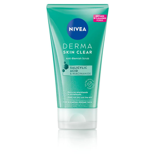 NIVEA front packaging showing product name and 150 ml size and clear benefit