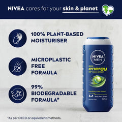 NIVEA lather texture on hand showing rich foam and cleansing action