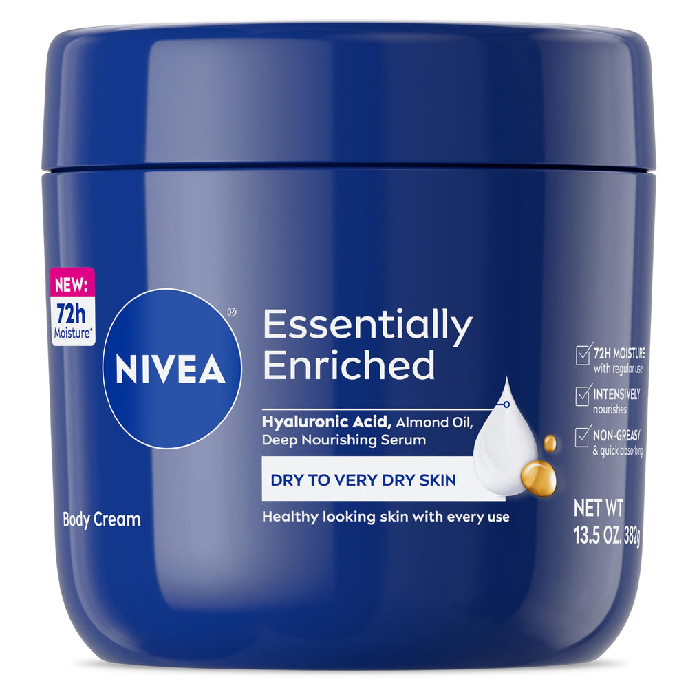 NIVEA front jar view showing brand and moisturizing benefit