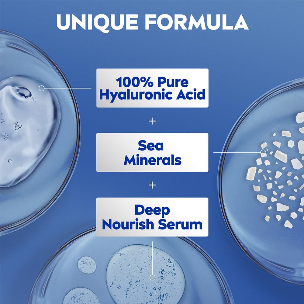 NIVEA lotion texture on hand illustrating lightweight absorption and smooth finish
