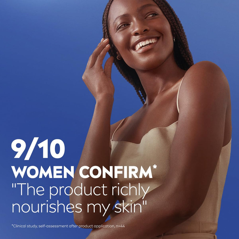 NIVEA applied to heels showing dry skin smoothing and softness benefit