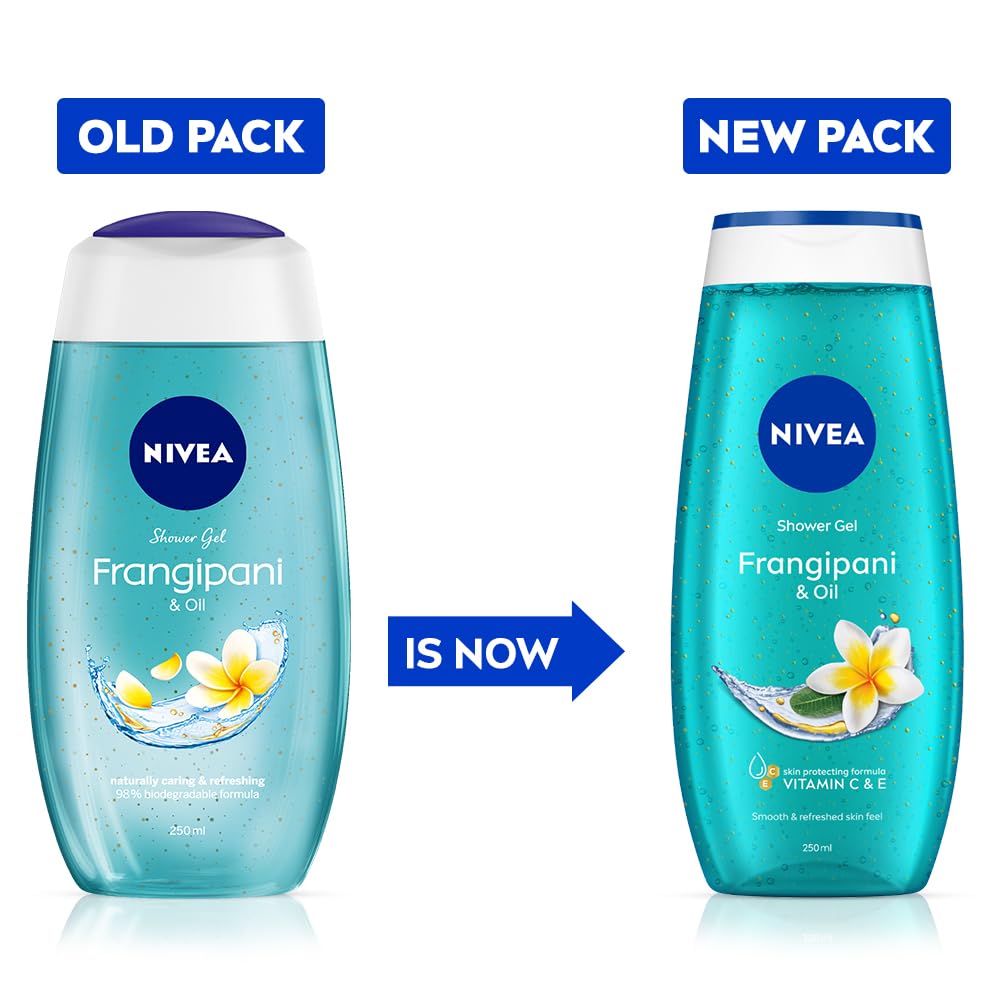 NIVEA bottle with open cap dispensing gel for controlled use