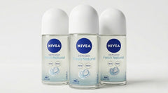 NIVEA Fresh Natural roll‑on front view showing packaging and travel benefit