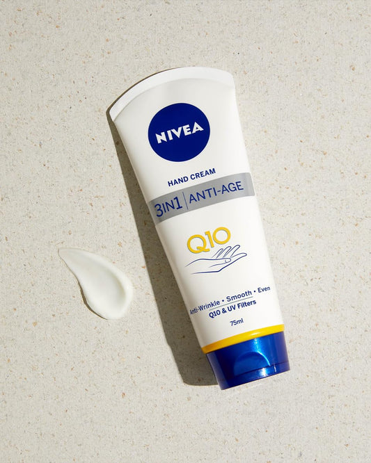 NIVEA back label displaying ingredients and usage details for reassurance