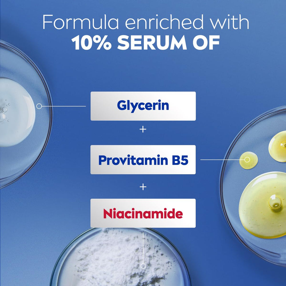 NIVEA used on legs in lifestyle scene showing long-lasting moisture benefit