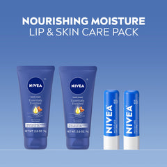 NIVEA lip balm stick front packaging compact for pocket hydration