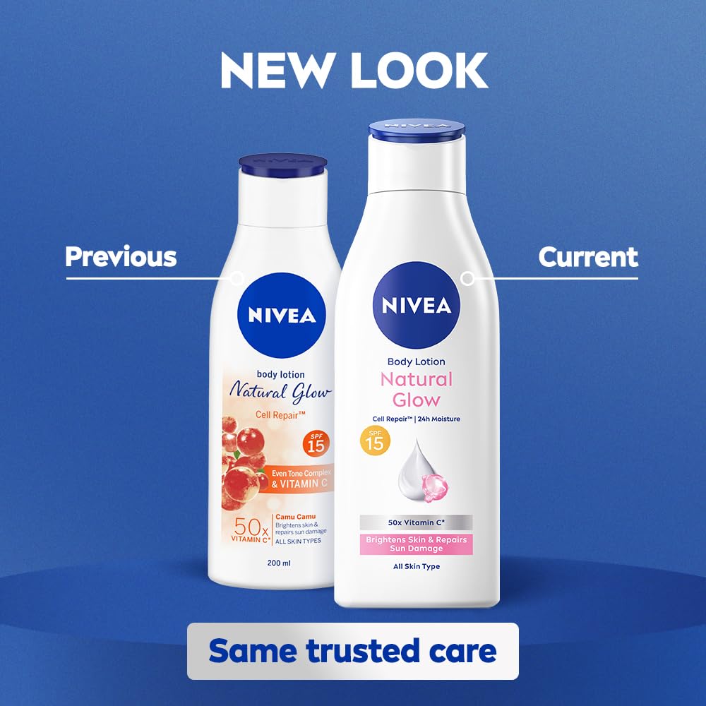 NIVEA lotion applied on arm showing visible skin smoothing benefit