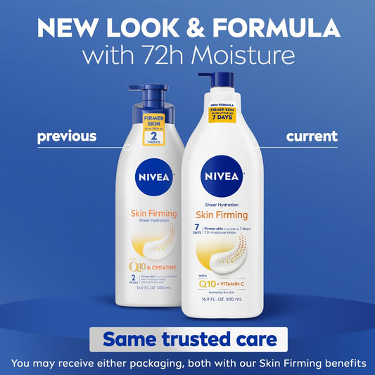 NIVEA lotion texture close-up highlighting lightweight, fast-absorbing feel