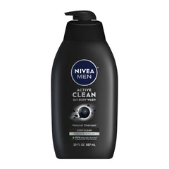 NIVEA MEN front bottle showing label and 30 oz size benefits