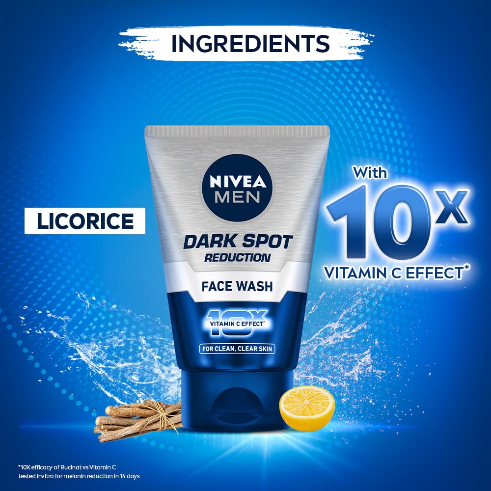 NIVEA close-up label view highlighting dark spot reduction claims