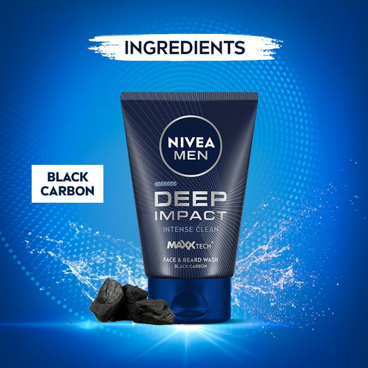 NIVEA Men back label close-up displaying ingredients and usage directions for clarity