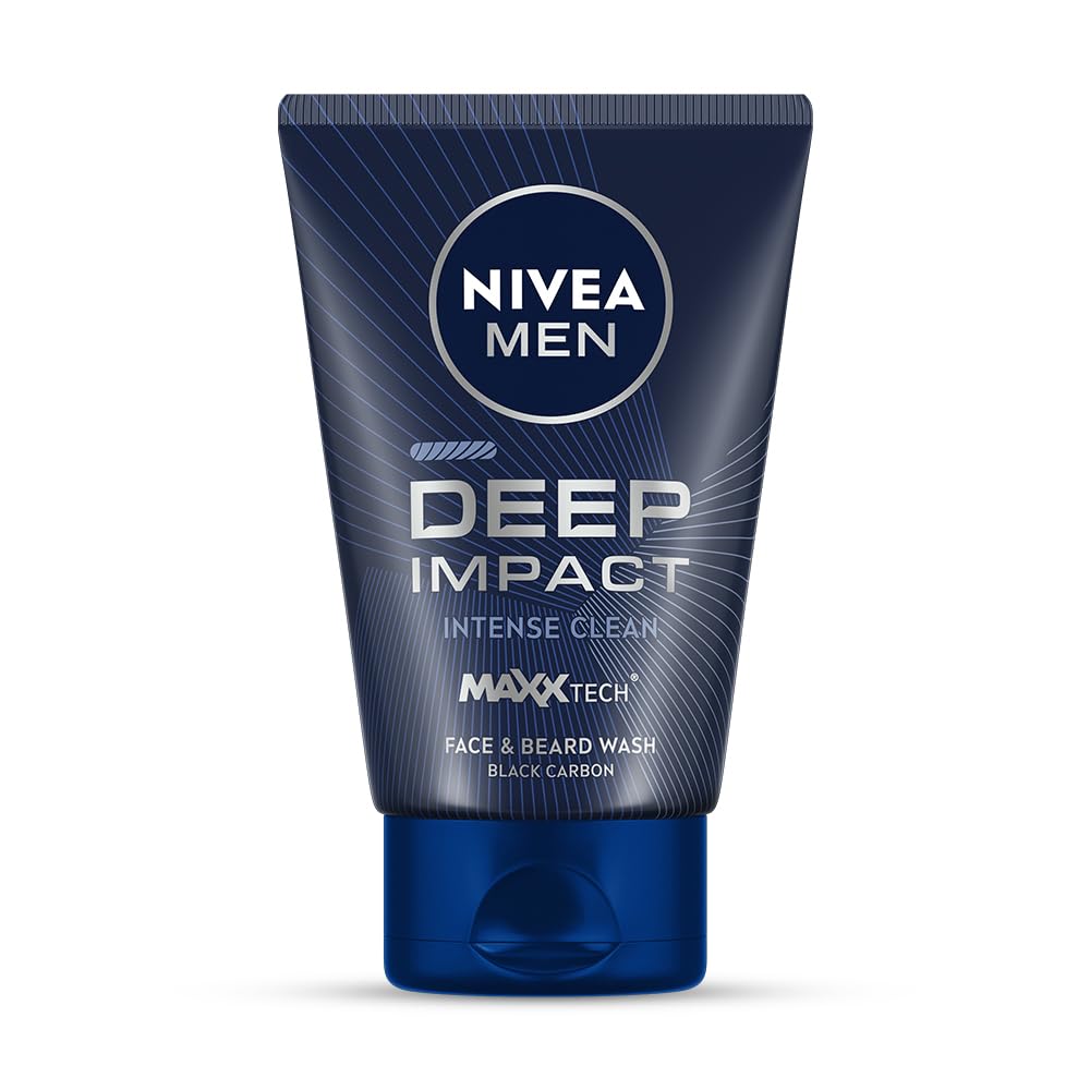 NIVEA Men front tube showing product and branding, clear benefit of deep cleansing