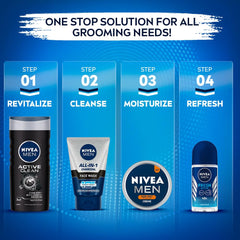 NIVEA before and after visual aid illustrating improved skin tone