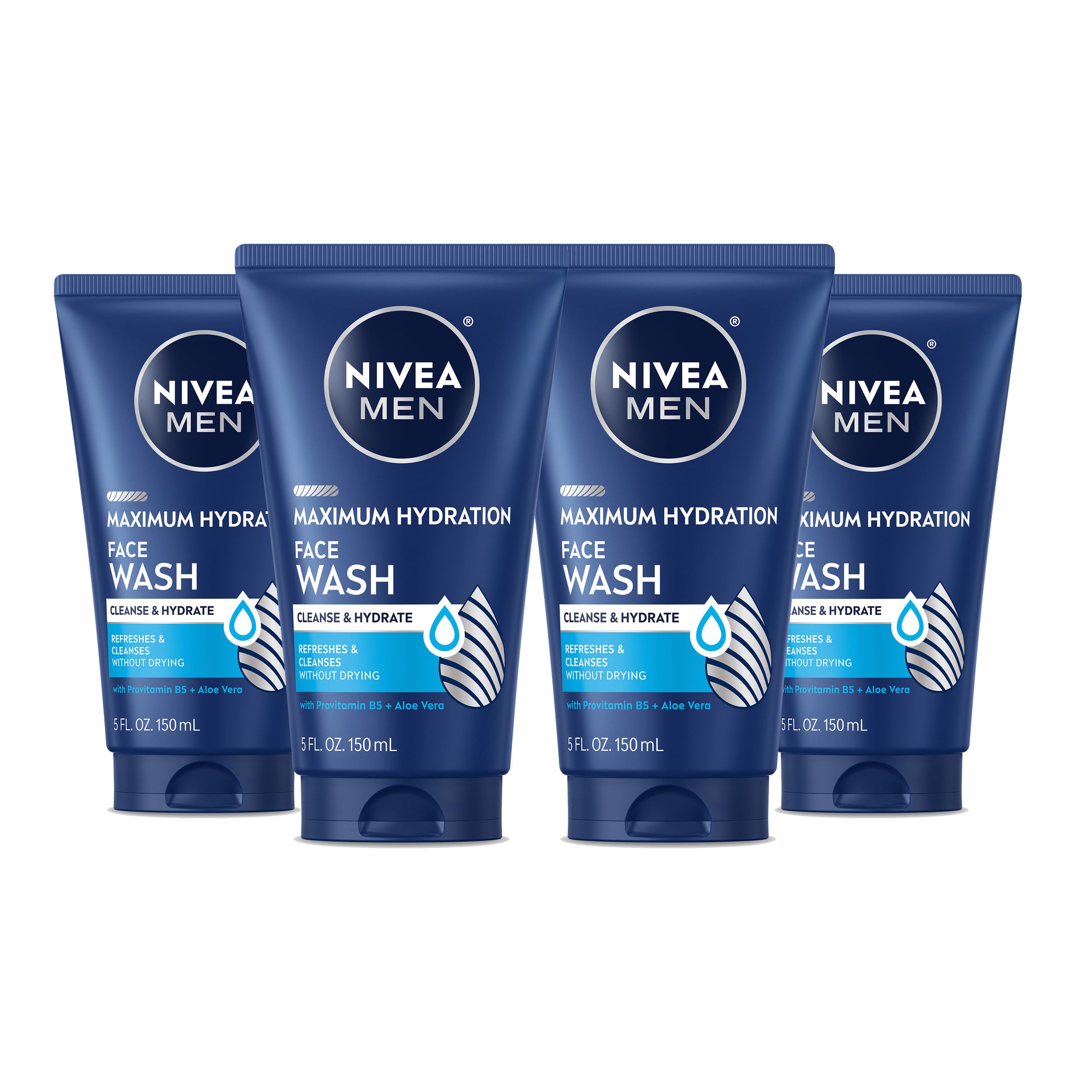 NIVEA MEN front packaging four-pack showing value and convenience