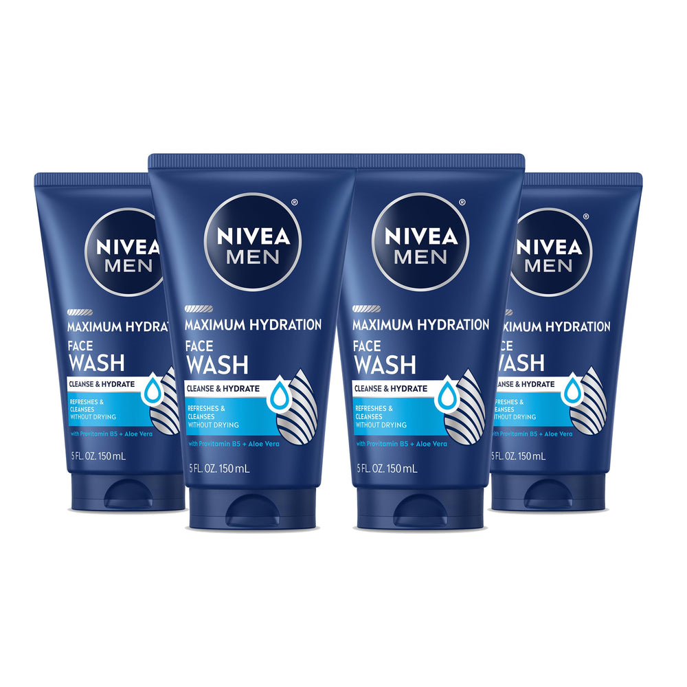 NIVEA MEN front packaging four-pack showing value and convenience